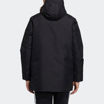 adidas neo M Down Parka Logo Multiple Pockets hooded With Down Feather Jacket Black HF0505