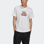 adidas originals x The Simpsons MENS Printed Crew NeckShort Sleeve White HA5821