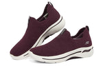 (WMNS) Skechers Go Walk Arch Fit 'Wine Red White' 124496-BURG