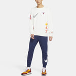 Nike Sportswear Knit Lacing Athleisure Casual Sports Long Pants Navy Blue Dark  DD5885-410