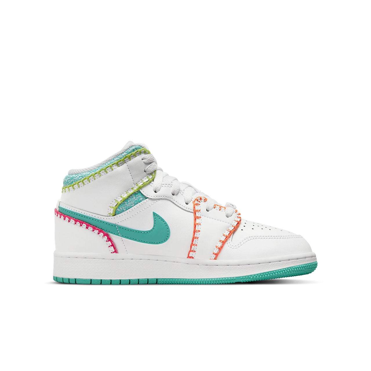 (GS) Air Jordan 1 Mid SE 'Multi Knit' DM6218-100