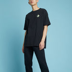 Men's Converse Logo Printing Round Neck Short Sleeve Black 10022786-A02