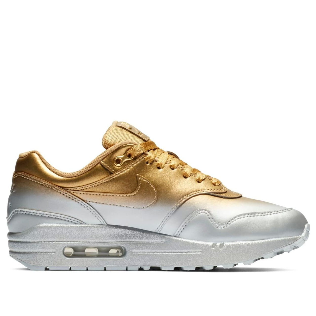 (WMNS) Nike Air Max 1 LX 'Metallic Gold Platinum' 917691-700