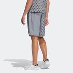 Men's adidas neo Pattern Printing Lacing Casual Sports Shorts Gray IB5847