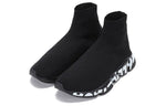Balenciaga Speed Sports Shoes Black/White 645334W2DB71006