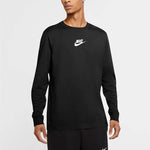 Nike Letter Print Casual Collar Long Sleeve Male Black CU7391-010
