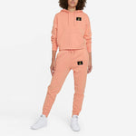 (WMNS) Air Jordan Flight Athleisure Casual Sports Fleece Pullover Hoodie Yellow Pink DB9067-895