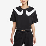 (WMNS) Nike AS W Nike Sportswear SWSH GX MOD CROP SS T Black DD5591-010