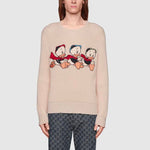 Disney x Gucci Donald Duck Cotton Wool Jumper Cream 650076-XKBRQ-9791