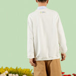 Gucci GG Cotton Jersey Sweatshirt with Gucci Dans Le Vert cube print 'White' 726466-XJE52-9045