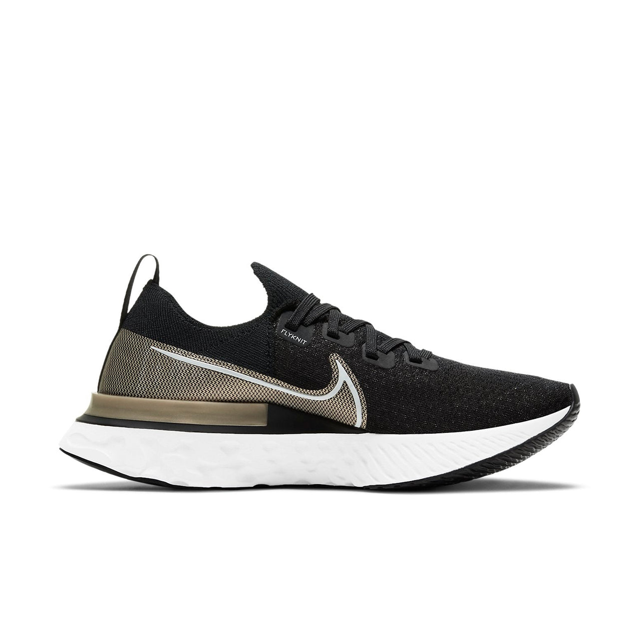(WMNS) Nike React Infinity Run Flyknit Premium 'Black Metallic Gold Silk' CZ2861-001