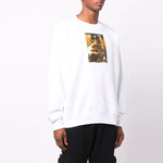 Men's Off-White FW21 Caravaggio Printing Loose Fit White OMBA054F21FLE0100184