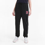 (WMNS) PUMA Knitting Sports Trousers Black/Red 599190-51