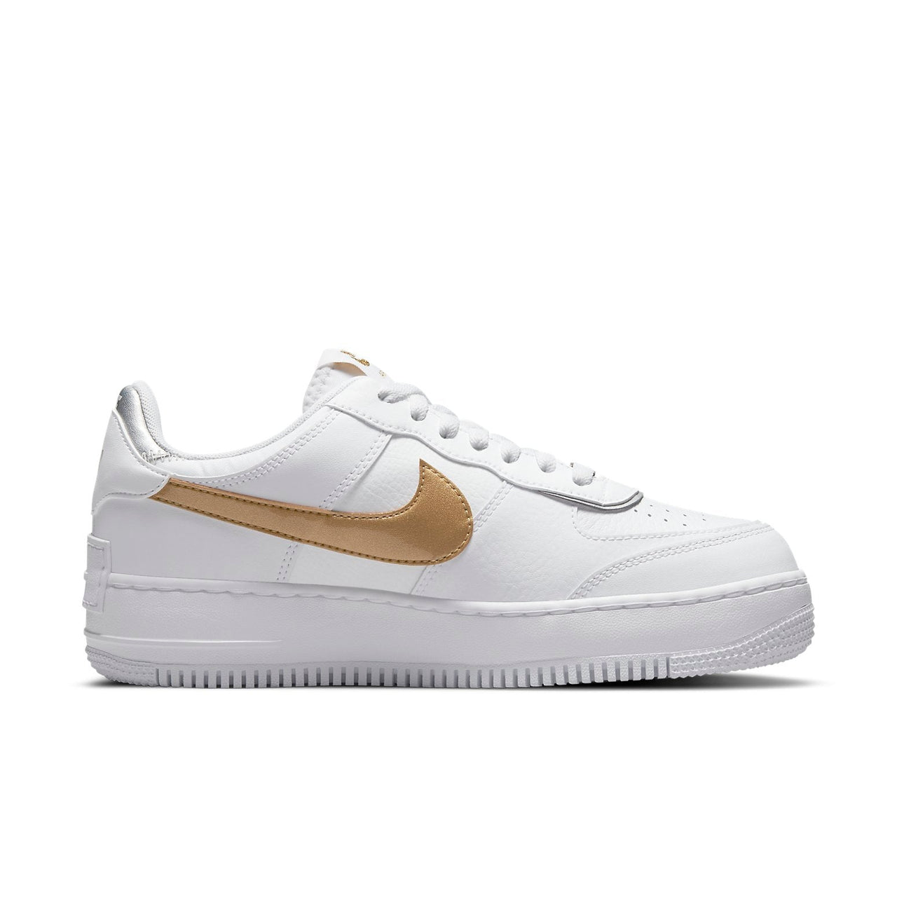 (WMNS) Nike Air Force 1 Shadow 'White Metallic Gold' DM3064-100
