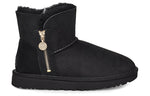 (WMNS) UGG Bailey Zip Mini Fleece Lined Black 1112481-BLK