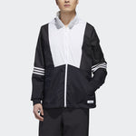 adidas neo Contrasting Colors Casual Sports Hooded Jacket Black GJ8767