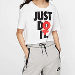 (WMNS) Nike Nsw Rebel Crop Short Sleeve White BV7171-100