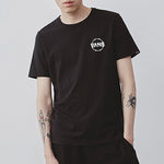 Vans Back Printing Short Sleeve Couple Style Black VN0A4P5ABLK