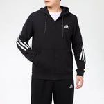 adidas M 3-Stripes Tape Full-Zip Sweatshirt Black GM6895