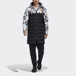 adidas Juve Ssp Dwcoat Juventus Colorblock Soccer/Football mid-length Sports hooded down Jacket Black FT9924