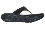 (WMNS) HOKA ONE ONE Ora Recovery Flip Slide 'Black Dark Gull Grey' 1117910-BDGGR