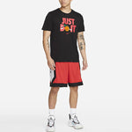 Nike Just Do It Alphabet Printing Round Neck Short Sleeve Black DV1213-010