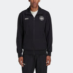 Men's adidas originals x Spezial Crossover Chest Brand Logo Stand Collar Sports Jacket Black HC0403
