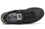 (WMNS) New Balance 574 Series Gold 'Black Gold White' WL574SNC