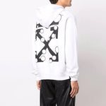 Men's Off-White FW21 Logo Pattern Drawstring Loose Fit White OMBB085F21FLE0110110