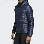 adidas Warm Windproof Cap Down Jacket Men's Blue DX0785