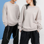 Nike French Terry Swoosh Embroidered Round Neck Sports Pullover Couple Style light grey DB9408-277