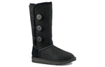 (WMNS) UGG Bailey Button Triplet II Boot High Top Black 1016227-BLK