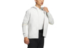 Men's adidas Primeknit Jkt Solid Color Stripe Alphabet Embroidered Zipper Hooded Long Sleeves Jacket White HG4130