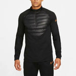 Men's Nike Soccer/Football Training Solid Color Stand Collar Stay Warm Soccer/Football Jacket Black DC9169-010