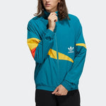 adidas originals Ts Track Top Colorblock Windproof Sports Jacket Green H46699