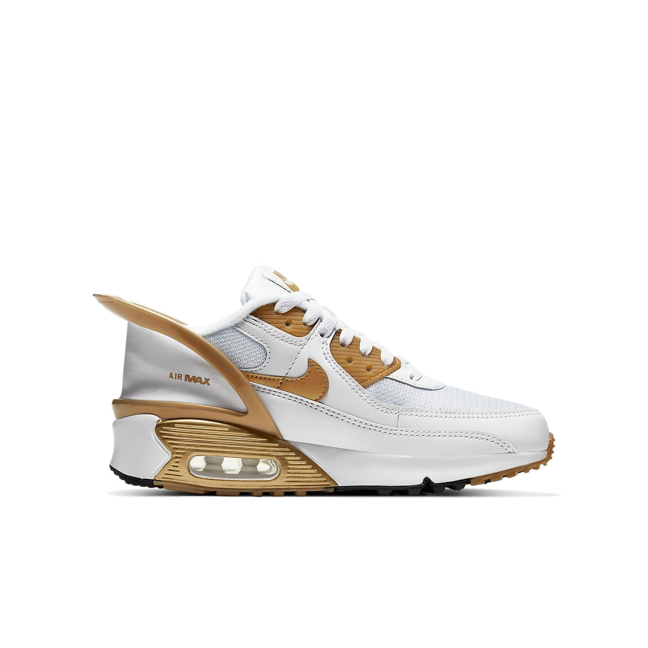 (GS) Nike Air Max 90 FlyEase 'Metallic Gold' CV0526-100