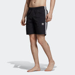 adidas originals 3-stripes Swim Sports Causual Ventilate Stripe Short Pant Male Black ED6045