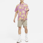 Nike Sportswear lapel Flowers Printing Short Sleeve Shirt Multicolor DM5033-507