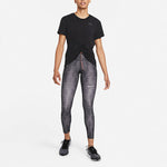 (WMNS) Nike Dri-FIT Run Division Back Printing Sports Running T-Shirt Black DD5316-010