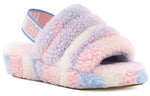 (WMNS) UGG Fluff Yeah Slide Cali Collage 1120070-PSTR