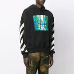 Men's Off-White Pattern Printing Black OMBB037E19E300151088