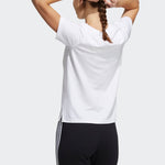 (WMNS) adidas Fi Shiny Bos Logo Printing Round-neck Tee White H09748