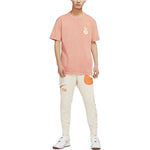 Men's Nike Daisy Round Neck Pullover Short Sleeve Rock Pink T-Shirt DM6334-693