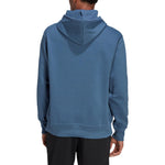 adidas Solid Color Brand Drawstring Hooded Long Sleeves Hoodie Unisex Blue HL9382