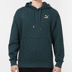 PUMA Luxe Aop Full Print Logo Knit Green 534409-80