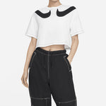 (WMNS) Nike Sportswear Swoosh Short Round-neck White DD5591-100