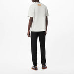 Men's LOUIS VUITTON SS22 Printing Pattern Round Neck Short Sleeve White 1A9GP3