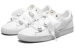 (WMNS) PUMA Suede Platform Bling 'White' 366732-01