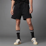 adidas originals Blue Version Solid Color Lacing Athleisure Casual Sports Shorts Black H33447
