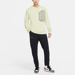 Men's Air Jordan Logo Alphabet Solid Color Drawstring Straight Casual Pants/Trousers Autumn Black DR2739-010